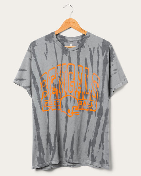 Women's Junk Food Orange Cincinnati Bengals Team Spirit Tie-Dye T