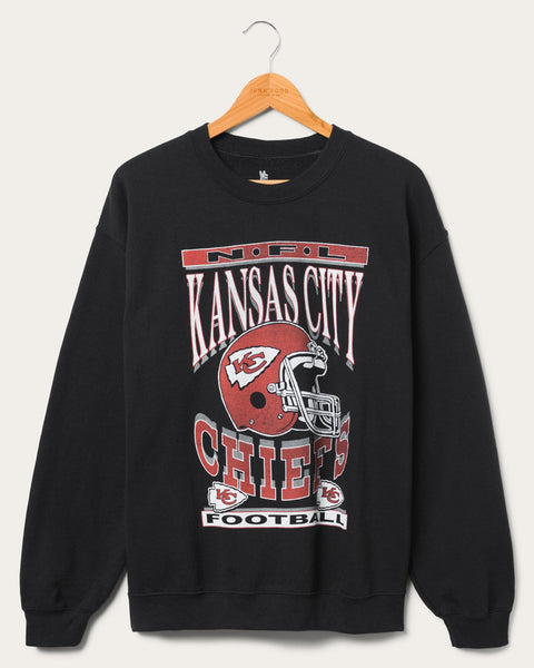 Junk Food Clothing x NFL - Kansas City Chiefs - Bold Logo - Mens and Womens Long Sleeve Fan Shirt - Size Small