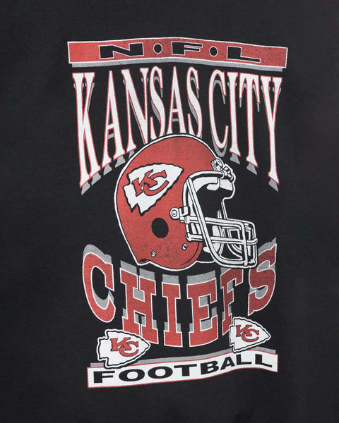 Junk Food Clothing x NFL - Kansas City Chiefs - Bold Logo - Mens and Womens Long Sleeve Fan Shirt - Size Small