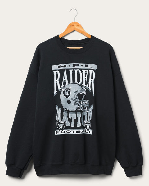 Las Vegas Raiders Retro Pendant Crew Sweatshirt - Mens