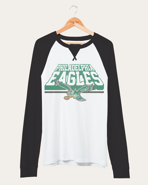 Junk Food Philadelphia Eagles Throwback Raglan