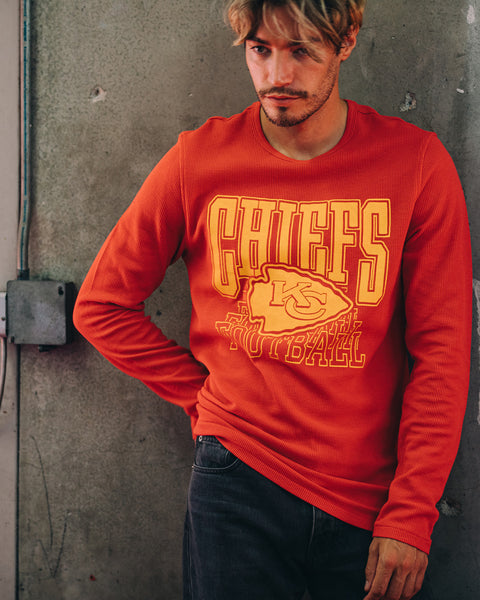 NFL Kansas City Chiefs Thermal Henley Long Sleeve