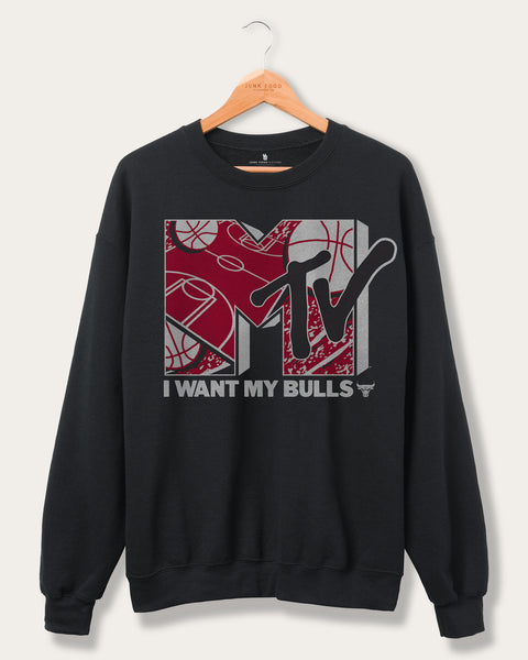 Junk Food Chicago Bulls I Want My MTV T-Shirt Large