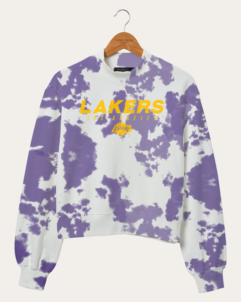 Junk Food Womens NBA Los Angeles Lakers Cropped Black Sweatshirt New XS, XL