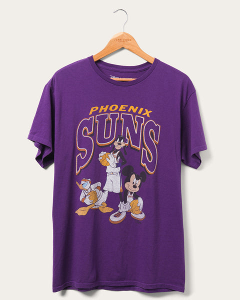 Men's Junk Food Purple Los Angeles Lakers Disney Mickey Squad T-Shirt