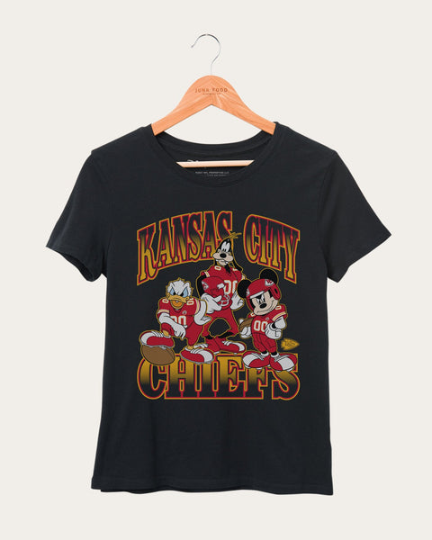 Women's Chiefs Disney Huddle Up Tee, Junk Food Clothing