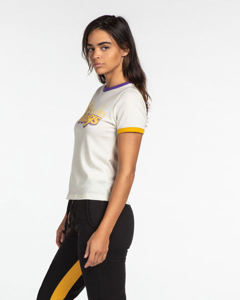 Womens Vikings Retro Ringer Tee