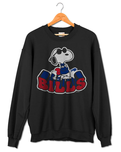 Junk Food Women's Buffalo Bills Snoopy Woodstock Hoodie in Sand - Size Large