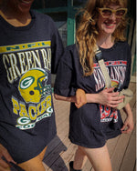 Women's Green Bay Packers Helmet Oversized Oversized Tee Dress