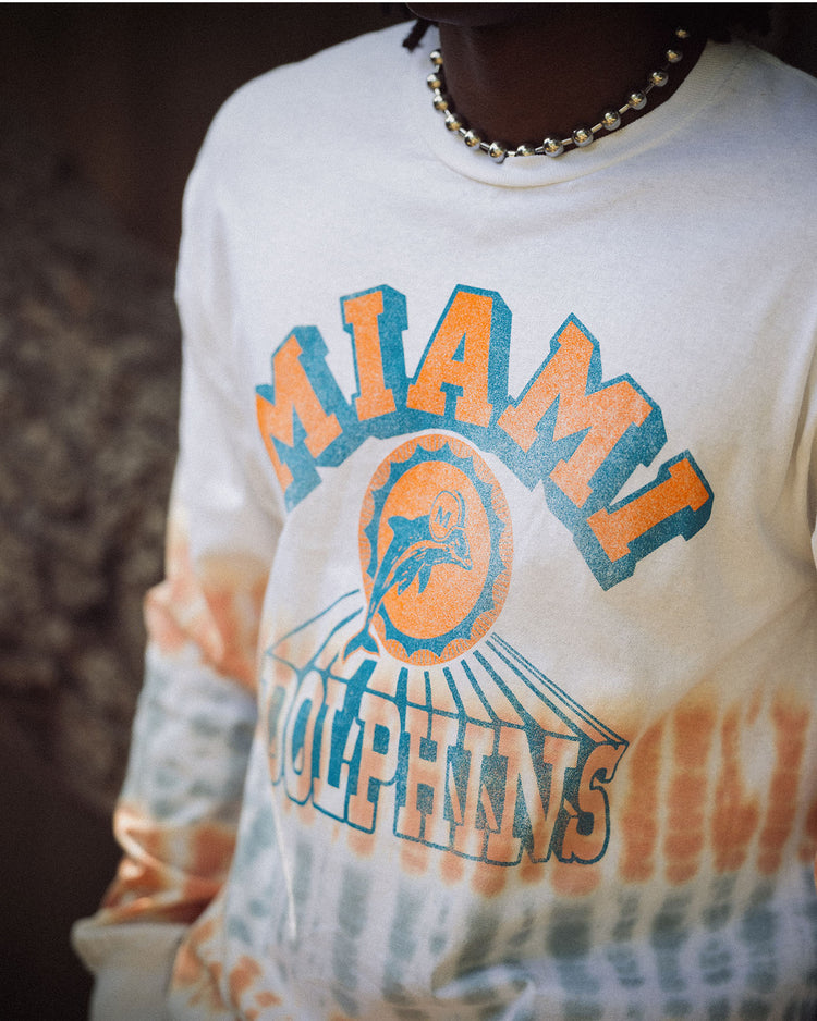 Miami Dolphins Tie Dye Long Sleeve