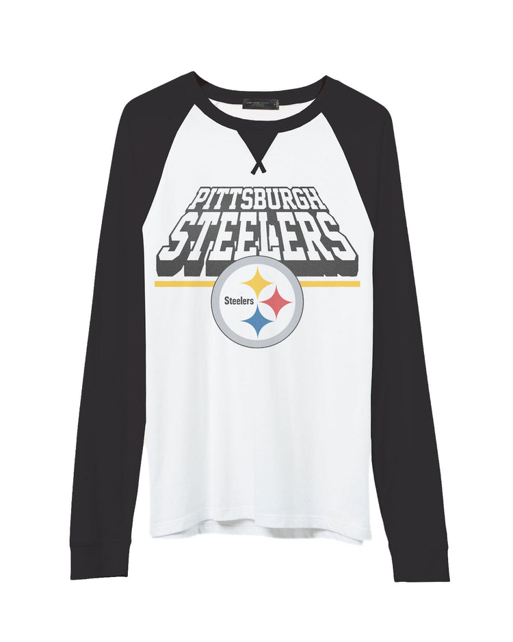 NFL Pittsburgh Steelers Colorblock Long Sleeve Raglan