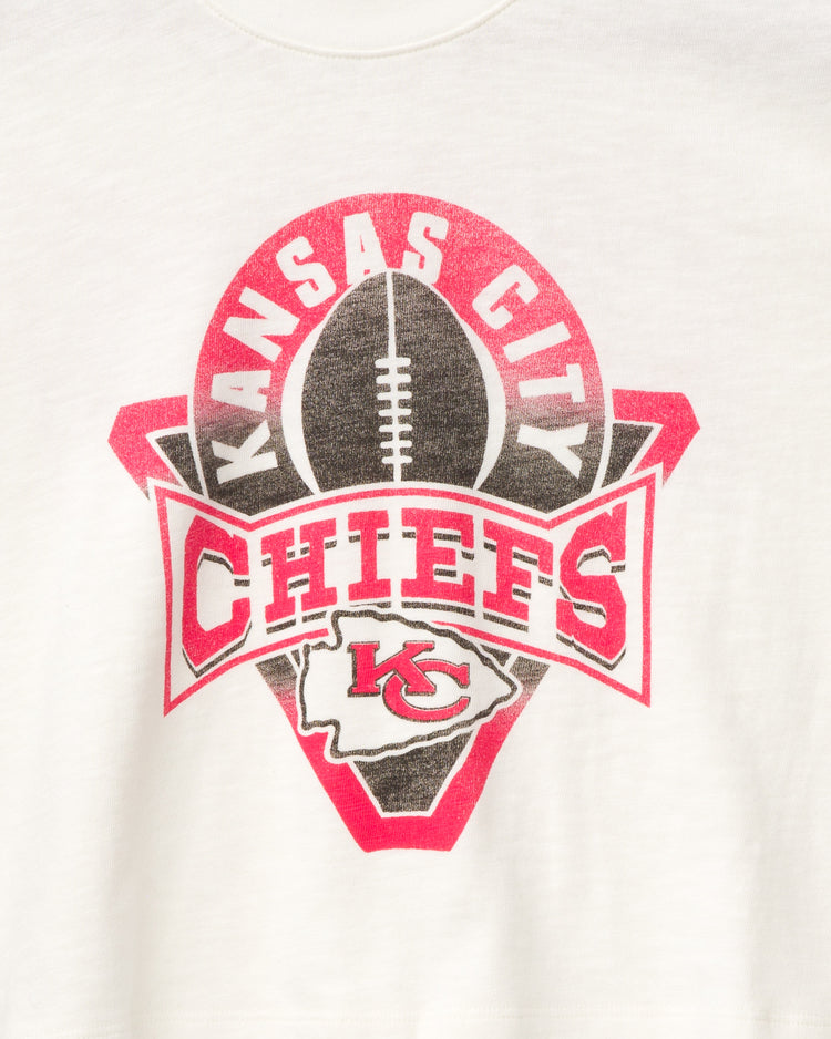 Women's Kansas City Chiefs Mock Neck Crop Tee