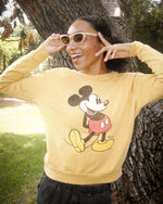 Women's Mickey Mouse Fleece Vintage Raglan Pullover