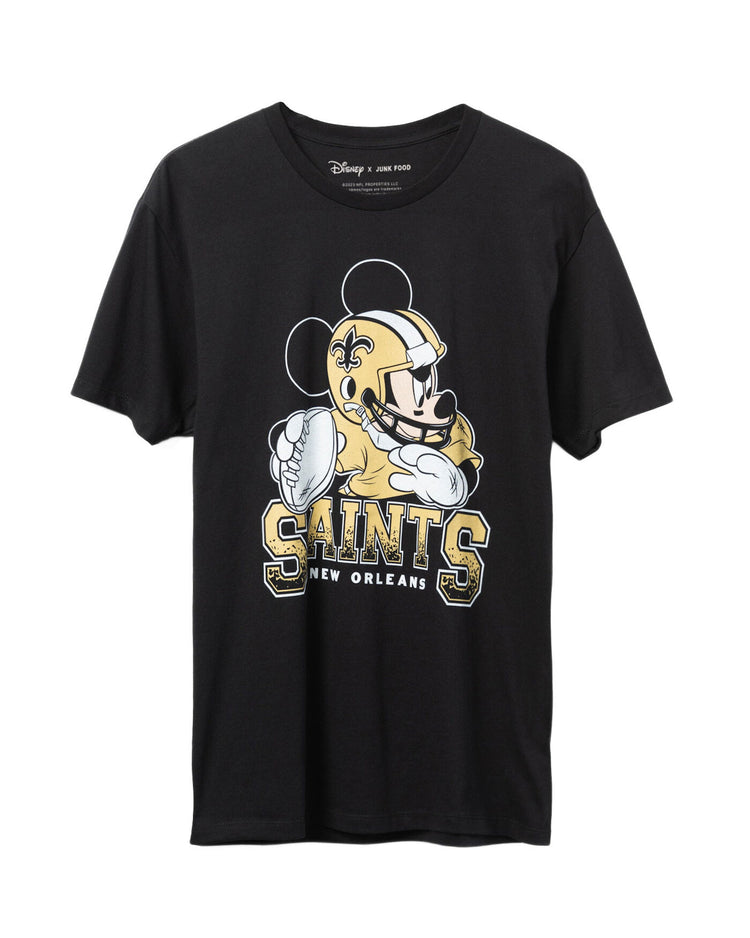 Disney x Junk Food x NFL Mickey Quarterback Saints Tee