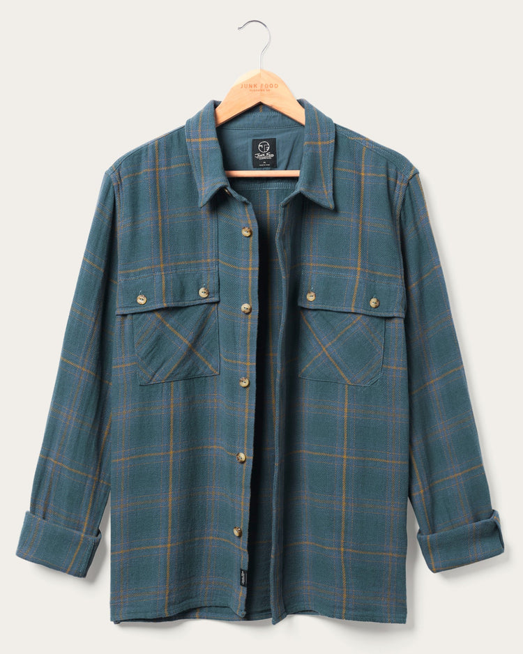 Men's Twill Plaid Boxy Shirt