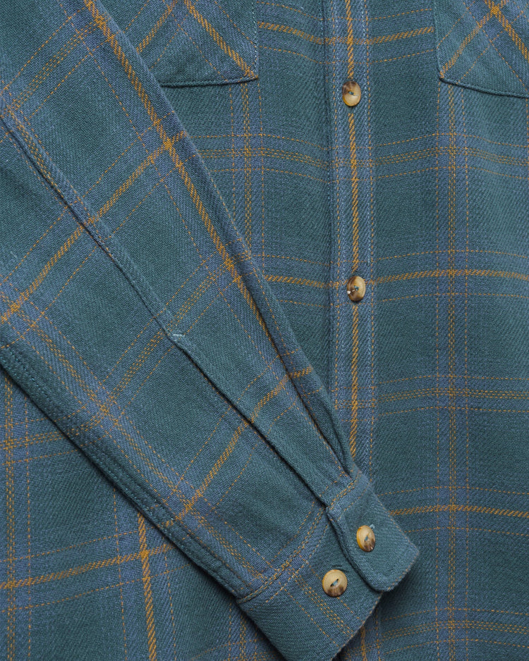 Men's Twill Plaid Boxy Shirt