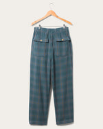 Unisex Straight Twill Plaid Pant