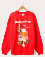 Budweiser Holiday Greetings Flea Market Fleece