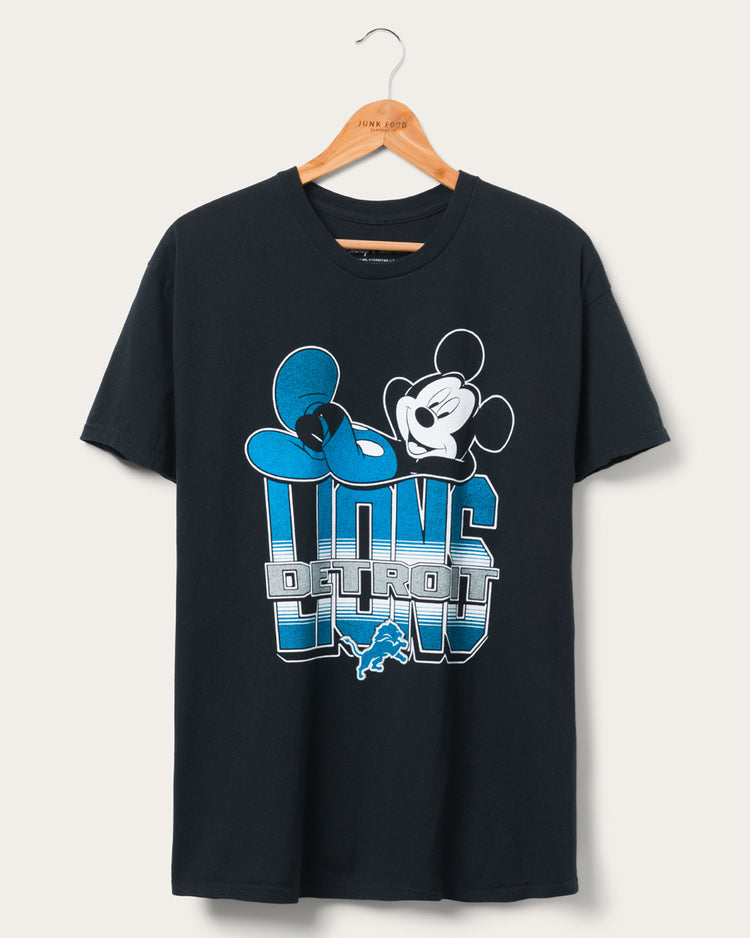 Detroit Lions Mickey Kick Back Tee