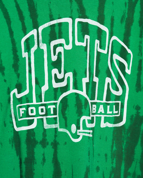 NFL New York Jets Junior Short Sleeve Tie-Dye Fashion Crop T-Shirt - S