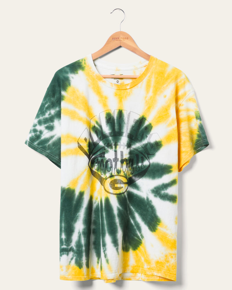 Green Bay Packers Football Tie Dye Tee