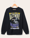 Baltimore Ravens Helmet Flea Market Crew Fleece