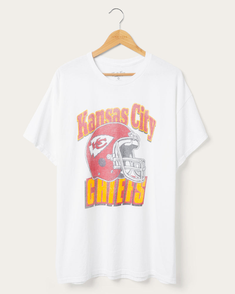 Kansas City Chiefs Throwback Helmet Flea Market Tee