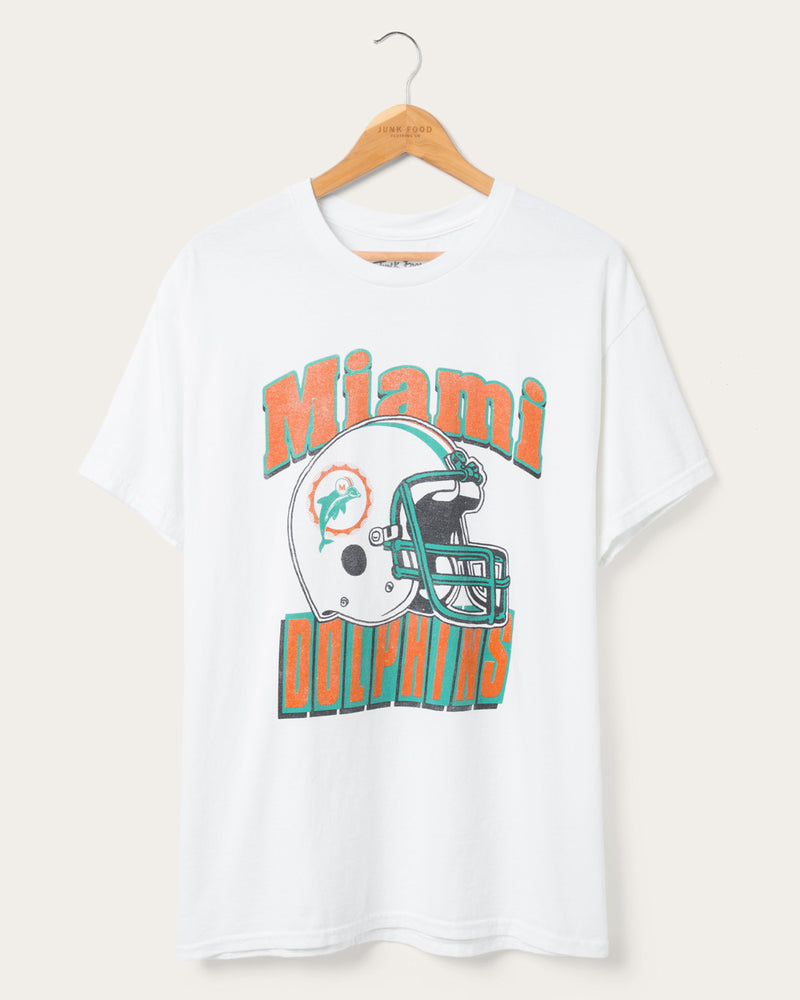 Miami Dolphins Throwback Helmet Flea Market Tee