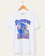 Denver Broncos Throwback Helmet Flea Market Tee