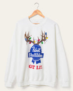 Pabst Holiday Lights Flea Market Fleece