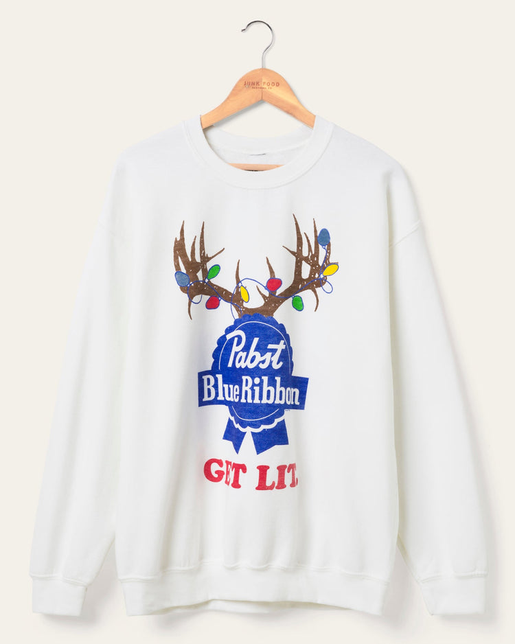 Pabst Holiday Lights Flea Market Fleece