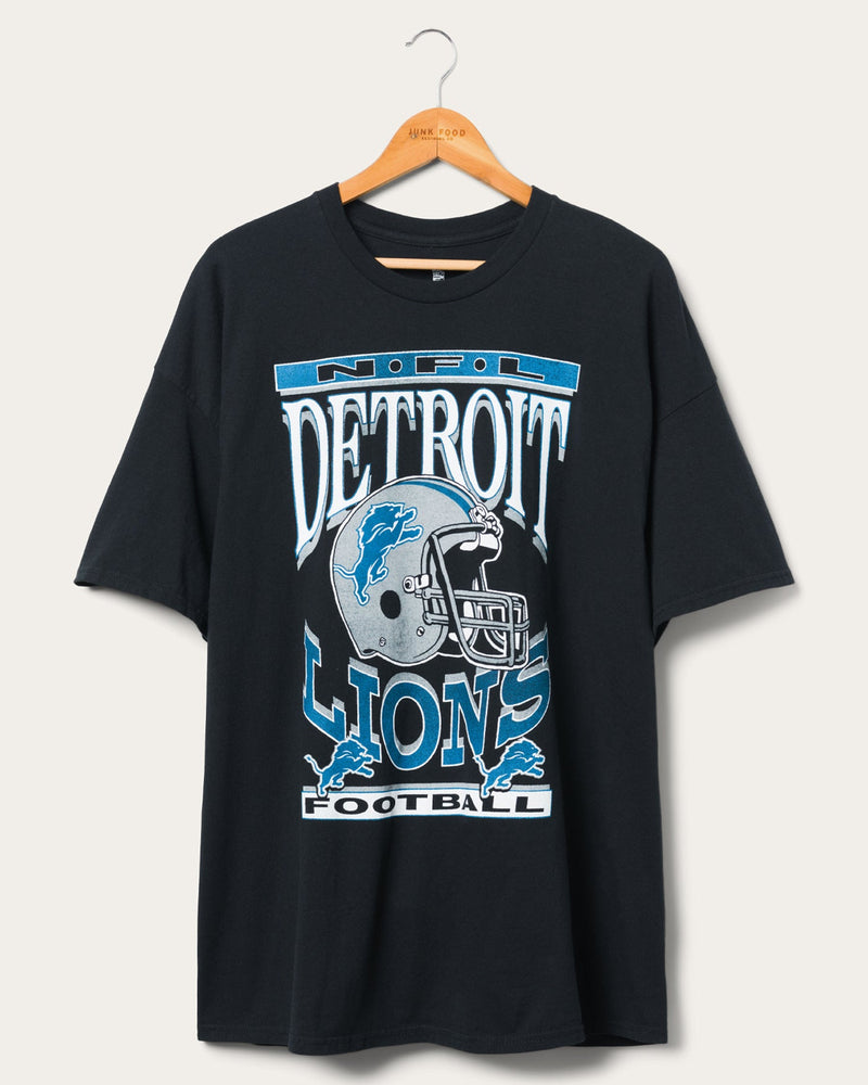 Women's Detroit Lions Helmet Oversized Tee Dress