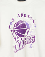 Women's Lakers Short Sleeve Mock Neck Crop Tee