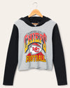 Women's Kansas City Chiefs Block Crop Hoodie