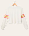 Women's 49ers Kickoff Crop Crew Fleece