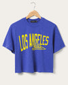 Women's Los Angeles Rams Dual Threat Mock Neck Crop Tee