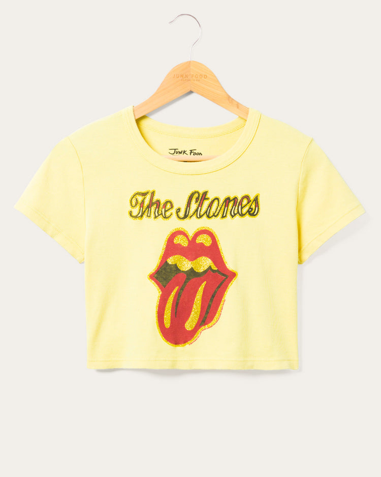 Women's The Rolling Stones Glitter Baby Tee
