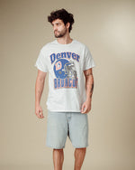 Denver Broncos Throwback Helmet Flea Market Tee