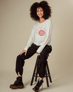 Women's San Francisco 49ers Touchdown Long Sleeve Crop Tee