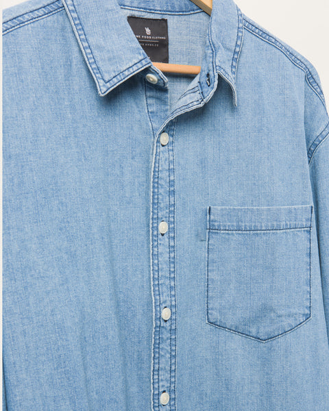 Men's Randell Denim Twill Shirt | Junk Food Clothing | Junk Food