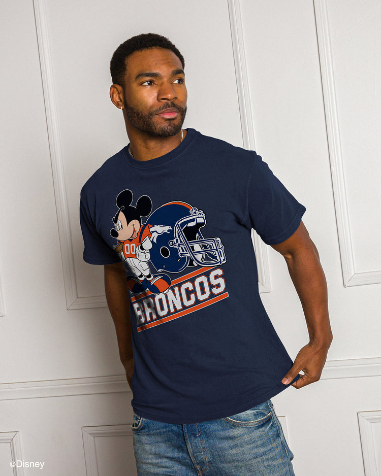 Broncos Disney Mickey Came to Play Fan Tee