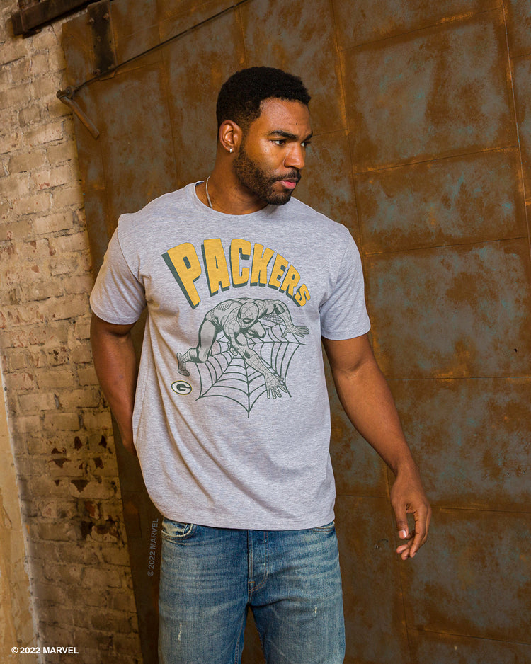 Packers Spider-Man Web Slinger Tee