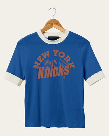 NBA New York Knicks Adult Women Baby Jersey Short sleeve Ringer Tee Large  Orange
