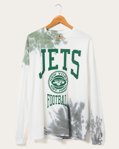 NFL New York Jets Tie Dye Long Sleeve Flea Market Tee