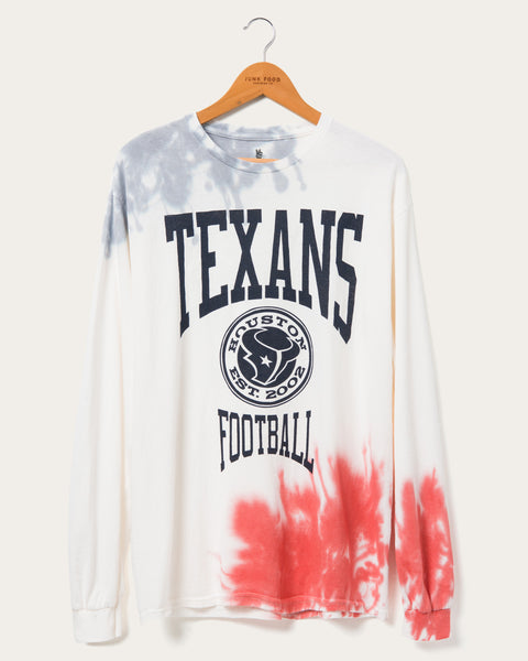 NFL Houston Texans Tie Dye Long Sleeve Flea Market Tee
