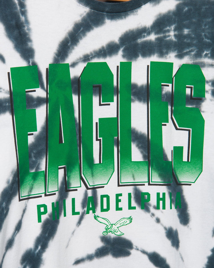 Eagles Game Time Tie Dye Long Sleeve