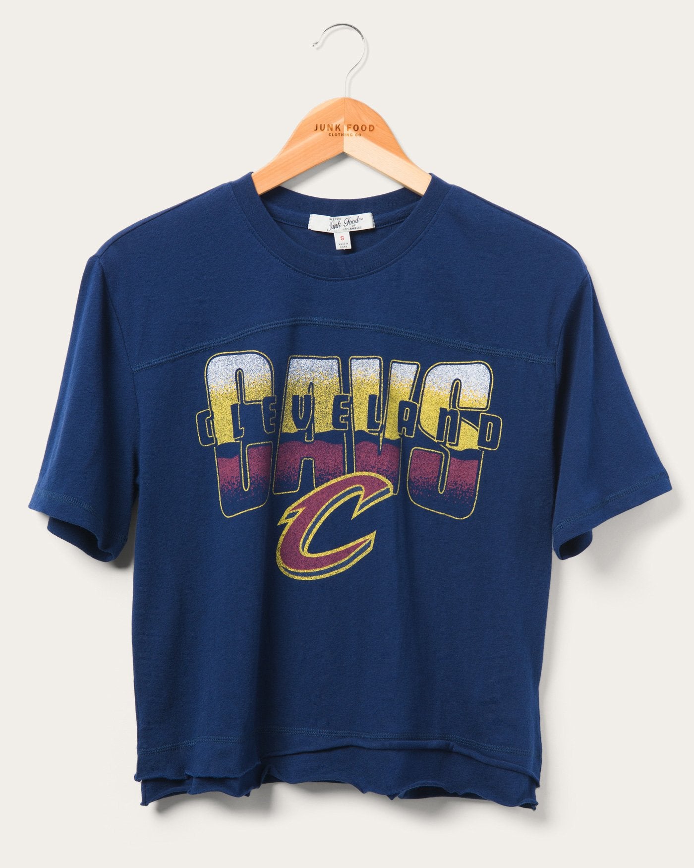 Women's Cavaliers Courtside Cropped Tee | Junk Food Clothing