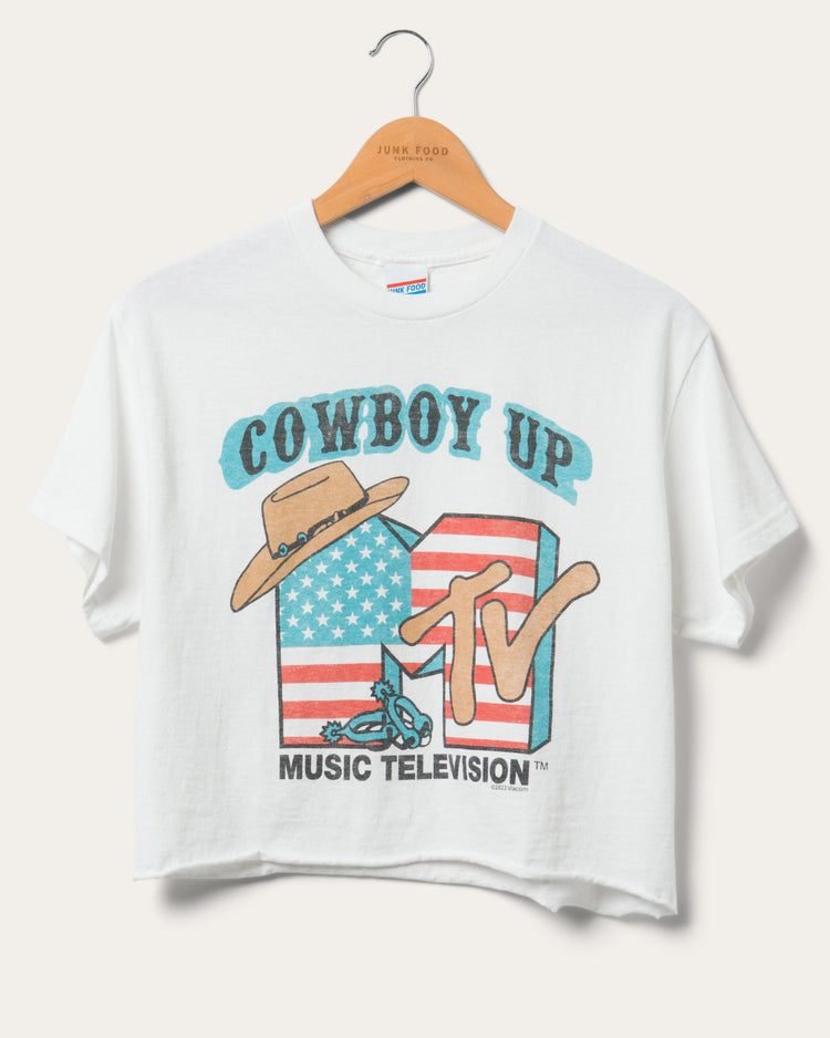 Women's MTV Cowboy Up Flea Market Crop Tee