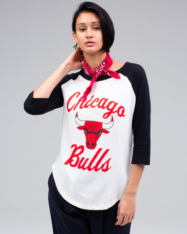 Bulls White 23 Bulls Oversize Drop Shoulder T Shirt