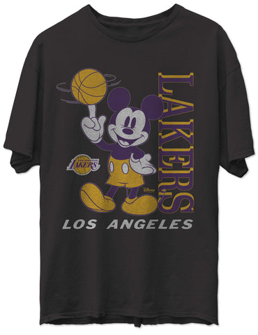 NWT Los Angeles Lakers Junk Food Disney Retro Shirt Mens Small